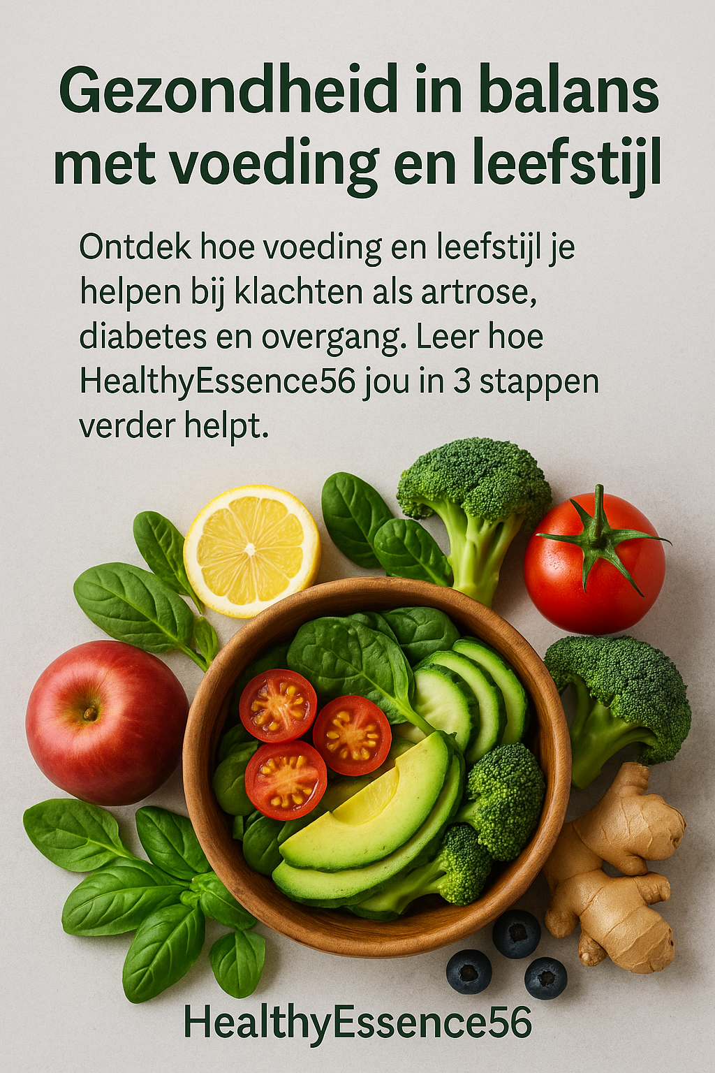 🌿 Gezondheid in balans met voeding en leefstijl – jouw gids door HealthyEssence56